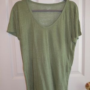 Linen V-Neck Tee